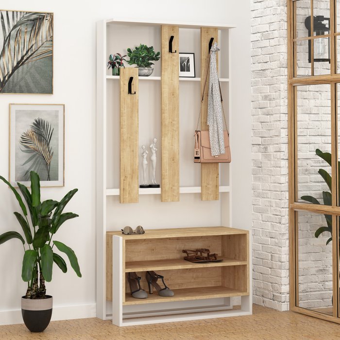 The Range | Decortie Chester Hall Stand - Oak Decortie Chester Hall Stand - Oak