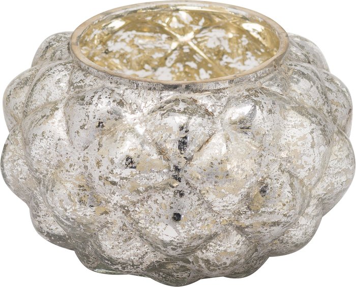 The Range | Hill Medium Silver Foil Votive Candle Holder Hill Medium Silver Foil Votive Candle Holder