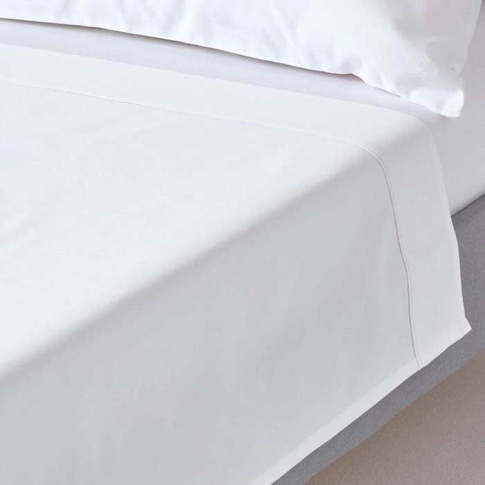 The Range | Homescapes 1000 Thread Count Egyptian Cotton Flat Sheet Satin Feel - White / Single Homescapes 1000 Thread Count Egyptian Cotton Flat Sheet Satin Feel - White / Single