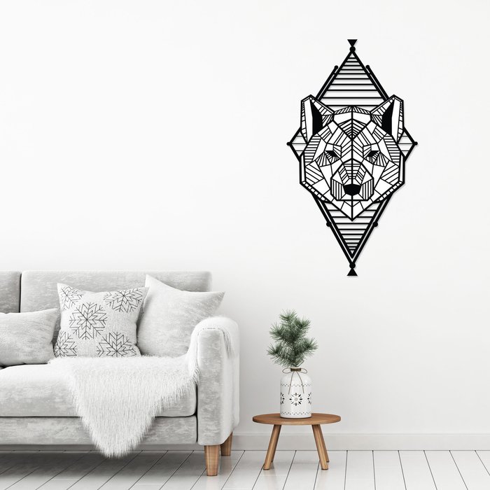 The Range | Decortie Geo Wild Theme Wall Art Metal Decorative Object - Black - Black Decortie Geo Wild Theme Wall Art Metal Decorative Object - Black - Black