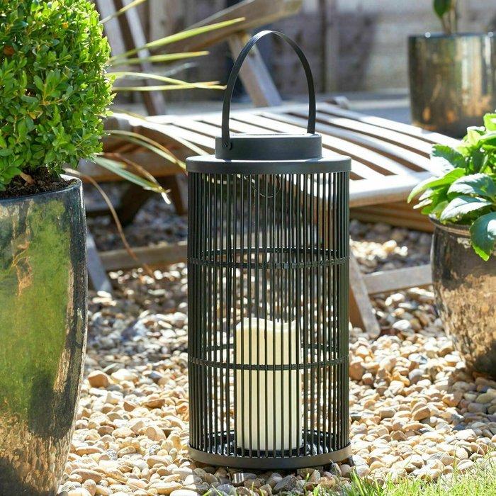 The Range | Garden Greatness Large Solar Powered Urban Lantern - Black Garden Greatness Large Solar Powered Urban Lantern - Black
