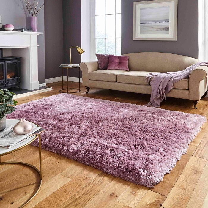 The Range | The Rug Wholesaler 8cm Deep Super Soft Lilac Shaggy Rug - Lilac / 150cm The Rug Wholesaler 8cm Deep Super Soft Lilac Shaggy Rug - Lilac / 150cm