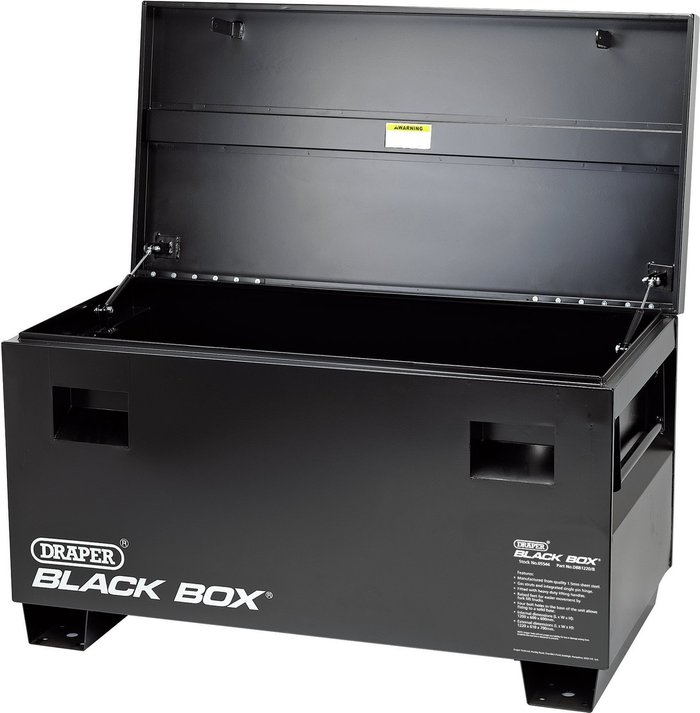 The Range | Draper Draper Contractors Secure Storage Box (Black Box) 121x60.5x47cm Draper Draper Contractors Secure Storage Box (Black Box) 121x60.5x47cm