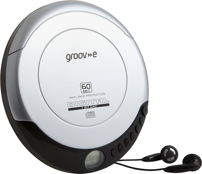 The Range | Groove Groove Retro Series Personal CD Player - Silver Groove Groove Retro Series Personal CD Player - Silver