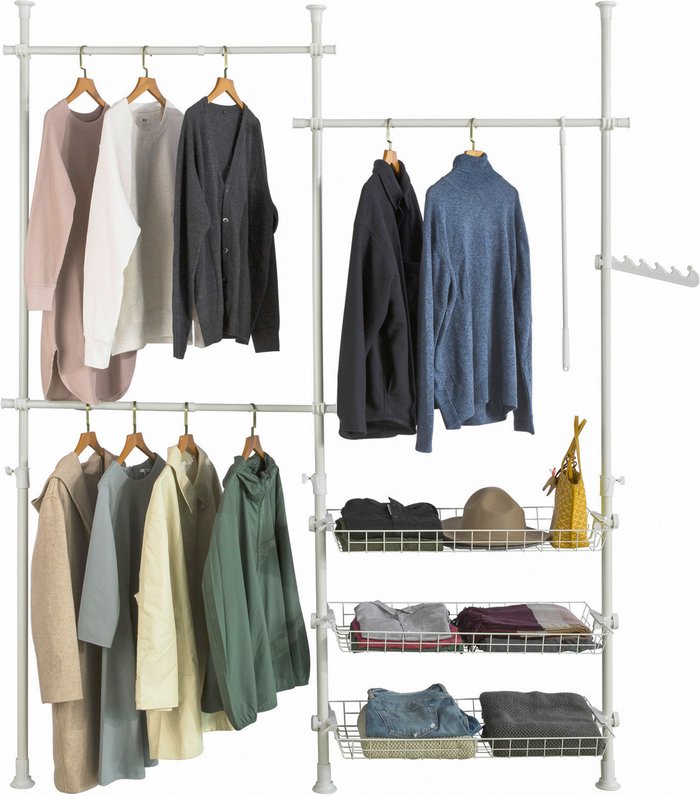 The Range | SoBuy SoBuy White Clothes Rack Storage Shelving - Silver SoBuy SoBuy White Clothes Rack Storage Shelving - Silver