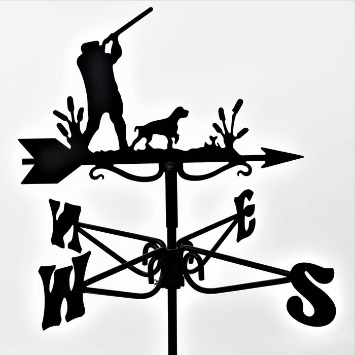 The Range | Espira Man With Shotgun Mini Weathervane - Black Espira Man With Shotgun Mini Weathervane - Black
