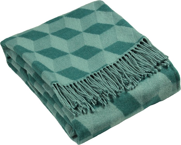 The Range | Paoletti Paoletti Aspect Fringed Throw Acrylic Teal Paoletti Paoletti Aspect Fringed Throw Acrylic Teal