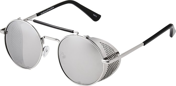 The Range | Ultra Deep Blinder Sunglasses Retro Round Goggles Glasses UV400 - Silver Ultra Deep Blinder Sunglasses Retro Round Goggles Glasses UV400 - Silver
