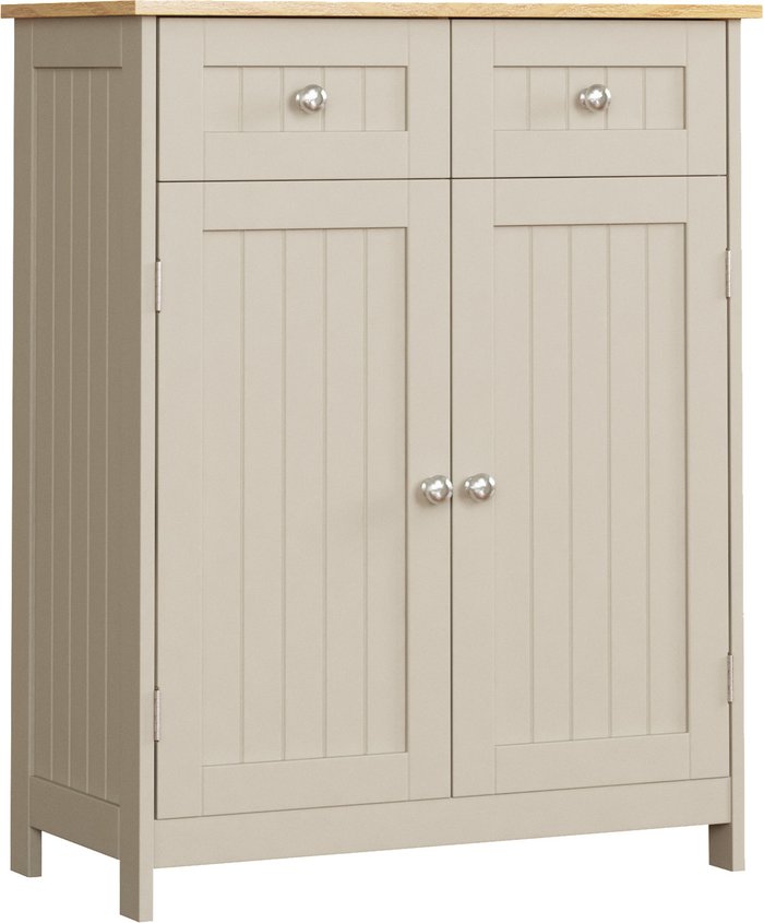 The Range | Priano 2 Drawer 2 Door Freestanding Cabinet - Grey Priano 2 Drawer 2 Door Freestanding Cabinet - Grey