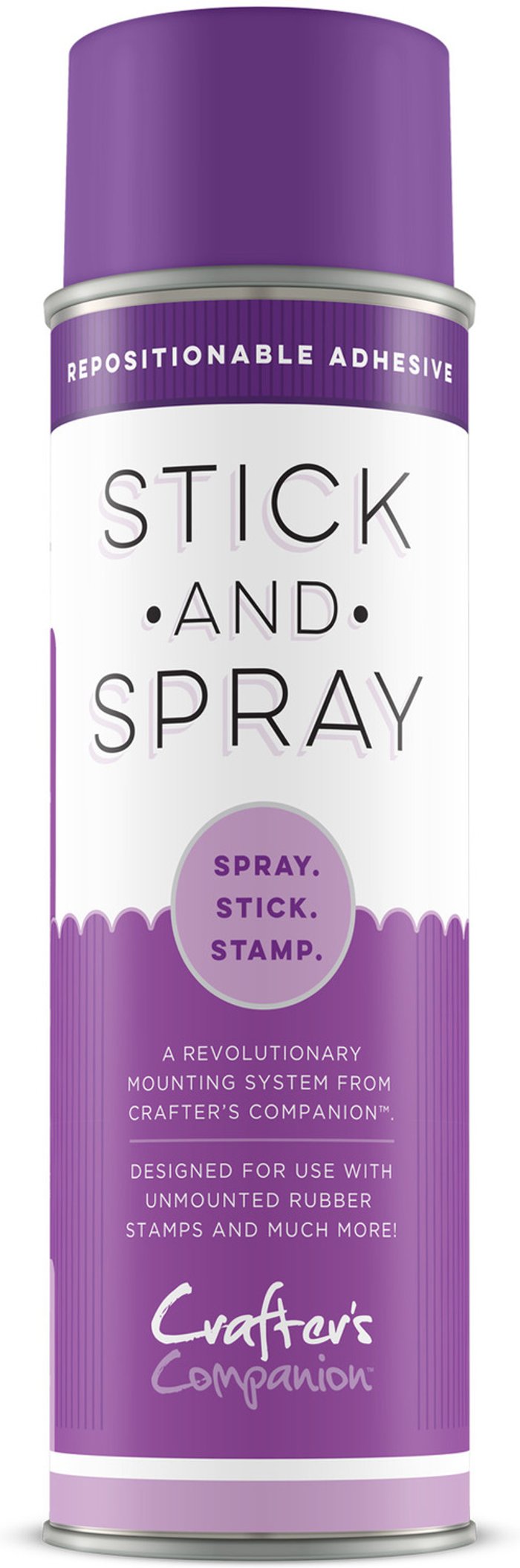 The Range | Crafter's Companion Stick and Spray Mounting Adhesive - Purple Can Crafter's Companion Stick and Spray Mounting Adhesive - Purple Can