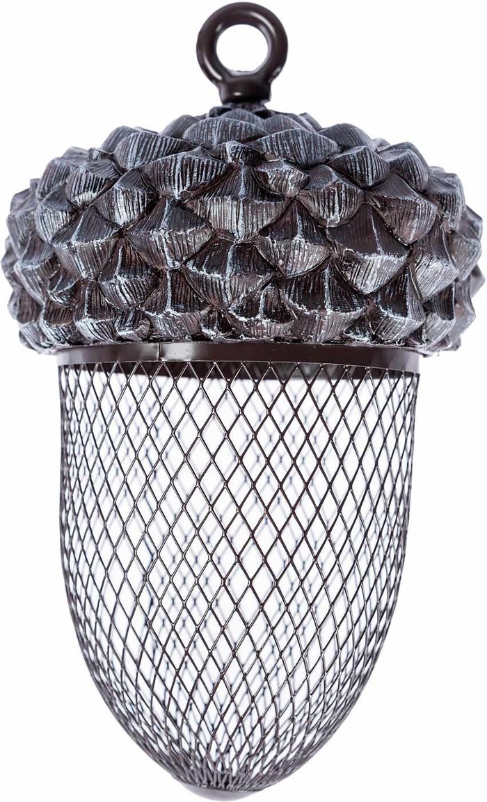 The Range | Homescapes Decorative Novelty Acorn Bird Feeder - Black Homescapes Decorative Novelty Acorn Bird Feeder - Black