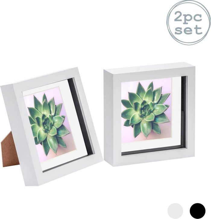 The Range | Nicola Spring 3D Box Photo Frame - 6 x 6 Nicola Spring 3D Box Photo Frame - 6 x 6