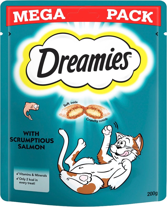 The Range | Dreamies Dreamies Salmon Mega Pack - 200g Dreamies Dreamies Salmon Mega Pack - 200g