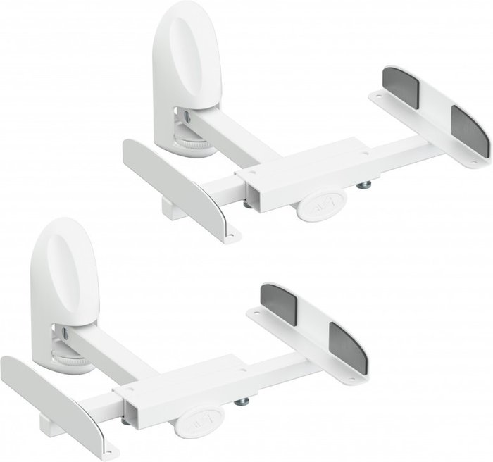 The Range | AVF AVF EAK70W Wall Mount Tilt & Swivel Speaker Bracket Twin Pack, White AVF AVF EAK70W Wall Mount Tilt & Swivel Speaker Bracket Twin Pack, White