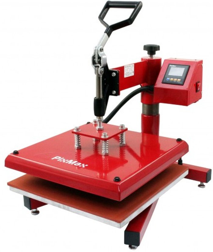 The Range | PixMax PixMax 38cmx38cm Swing Heat Press Machine - Red PixMax PixMax 38cmx38cm Swing Heat Press Machine - Red
