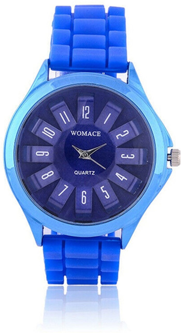 The Range | Unisex Silicone Strap Quartz Watch - Blue Unisex Silicone Strap Quartz Watch - Blue