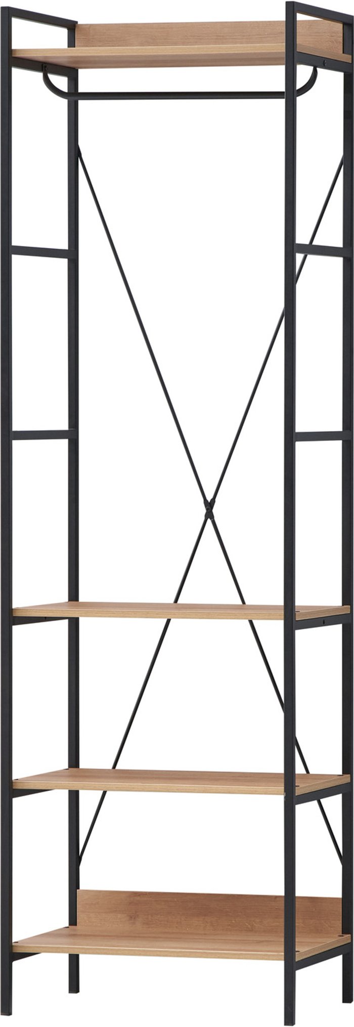 The Range | Claire Open Wardrobe With 4 Shelves - Riviera Oak Claire Open Wardrobe With 4 Shelves - Riviera Oak