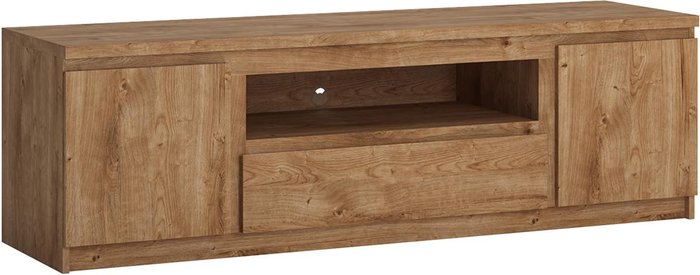 The Range | Furniture To Go Fribo 2-Door 1-Drawer TV Cabinet - Oak / 165.4cm Furniture To Go Fribo 2-Door 1-Drawer TV Cabinet - Oak / 165.4cm