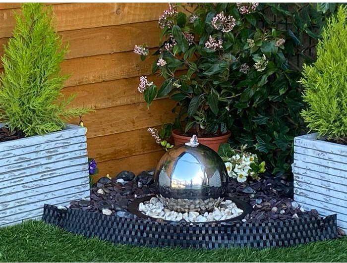 The Range | Tranquility Tranquility 20Cms Stainless Steel Sphere Solar Powered Water Feature Tranquility Tranquility 20Cms Stainless Steel Sphere Solar Powered Water Feature
