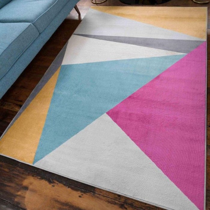 The Range | The Rug Wholesaler Multicoloured Geometric Living Room Rugs - Lottie - Multi / 60cm / 110cm / 160x230cm The Rug Wholesaler Multicoloured Geometric Living Room Rugs - Lottie - Multi / 60cm / 110cm / 160x230cm