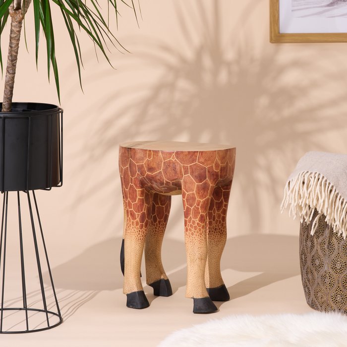 The Range | Wickaboo Giraffe Stool - Brown Wickaboo Giraffe Stool - Brown