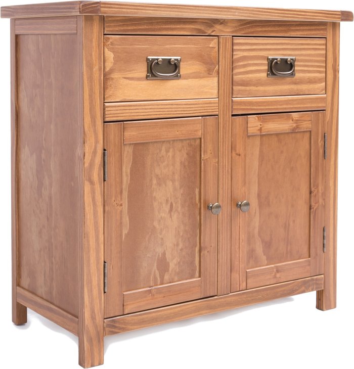 The Range | Cabinet Bits Padua 2 Door 2 Drawer Sideboard - Drop Handle - Light Brown / Antique Brass Drop Cabinet Bits Padua 2 Door 2 Drawer Sideboard - Drop Handle - Light Brown / Antique Brass Drop