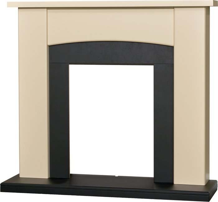 The Range | Adam Adam Holden Fireplace in Cream and Black - Cream Adam Adam Holden Fireplace in Cream and Black - Cream