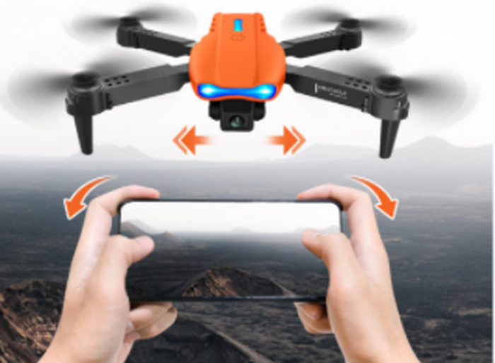 The Range | Leaper Rechargeable Foldable Drone - 4K Camera or Dual Camera Upgrade - Orange / One 4K Camera Leaper Rechargeable Foldable Drone - 4K Camera or Dual Camera Upgrade - Orange / One 4K Camera
