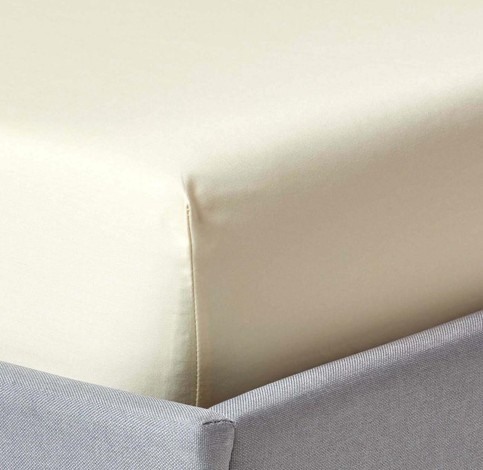 The Range | Homescapes 1000 Thread Count Egyptian Cotton Extra Deep Fitted Sheet - Cream / Single Homescapes 1000 Thread Count Egyptian Cotton Extra Deep Fitted Sheet - Cream / Single