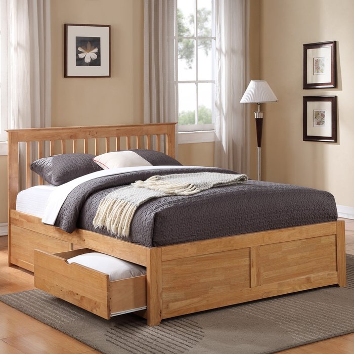 The Range | Flintshire Flintshire Pentre 5Ft King Oak Effect 2 Drawer Storage Bed Frame Flintshire Flintshire Pentre 5Ft King Oak Effect 2 Drawer Storage Bed Frame