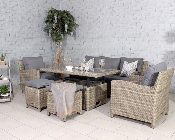 The Range | Royalcraft Wentworth Deluxe Sofa Dining Set - Neutral Royalcraft Wentworth Deluxe Sofa Dining Set - Neutral