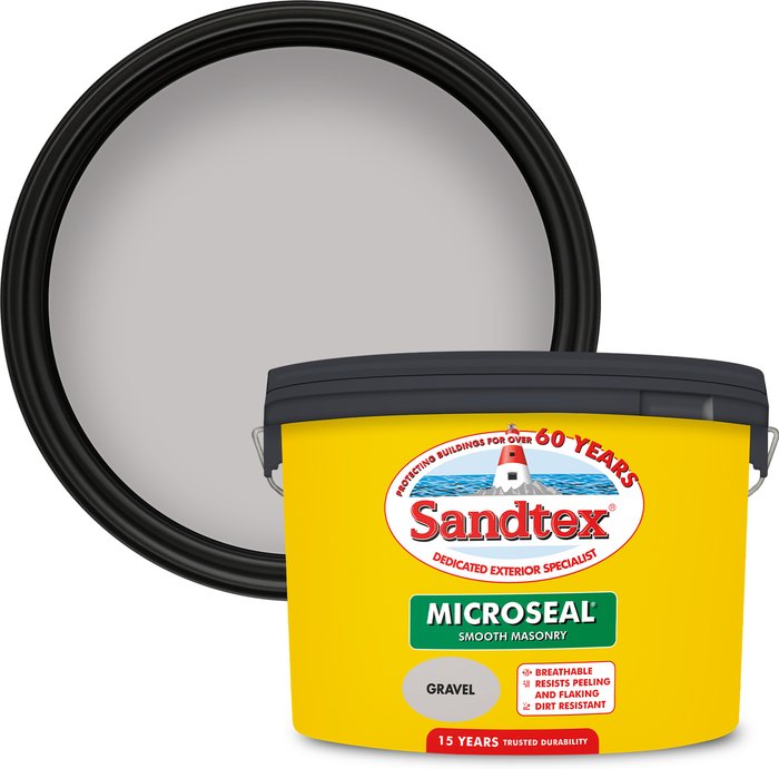 The Range | Sandtex Sandtex Smooth Masonry Paint - Gravel / 10l Sandtex Sandtex Smooth Masonry Paint - Gravel / 10l
