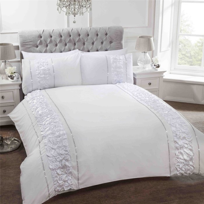 The Range | Rapport Home Provence Duvet Set - White Rapport Home Provence Duvet Set - White
