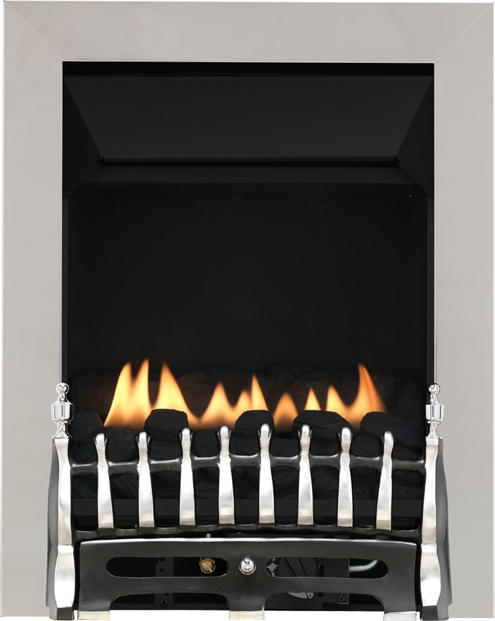 The Range | Focal Point Fires Focal Point Blenheim Flueless Manual Gas Fire - Chrome Focal Point Fires Focal Point Blenheim Flueless Manual Gas Fire - Chrome