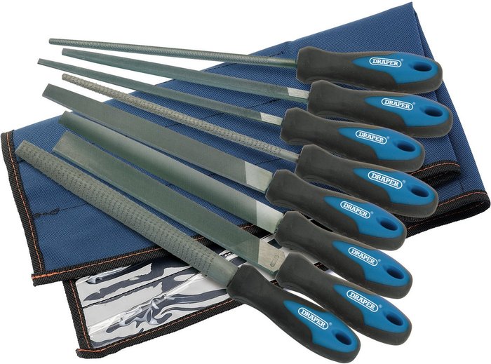 The Range | Draper Draper 8 Piece Soft Grip Engineers File and Rasp Set Draper Draper 8 Piece Soft Grip Engineers File and Rasp Set