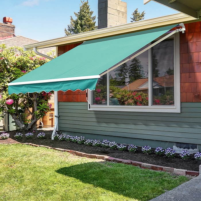 The Range | Outsunny Outsunny Garden Sun Shade Canopy Retractable Awning 3 x 2.5M Green Outsunny Outsunny Garden Sun Shade Canopy Retractable Awning 3 x 2.5M Green