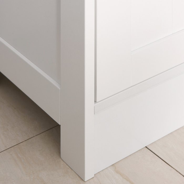 The Range | kleankin Restroom Tower with Multi-Tier Shelving - White kleankin Restroom Tower with Multi-Tier Shelving - White