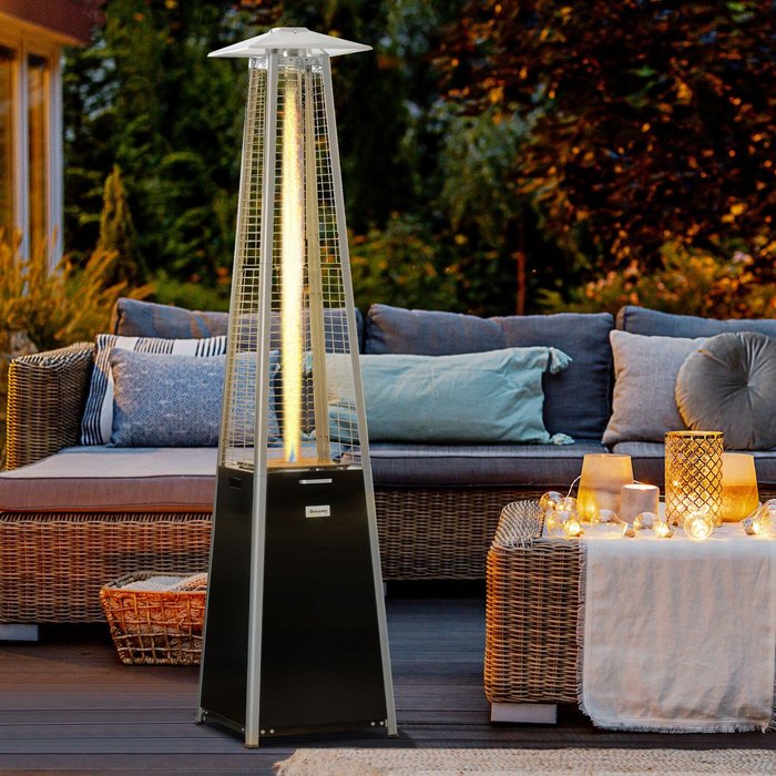 The Range | Outsunny Outsunny 11.2kw Gas Pyramid Patio Heater Outsunny Outsunny 11.2kw Gas Pyramid Patio Heater