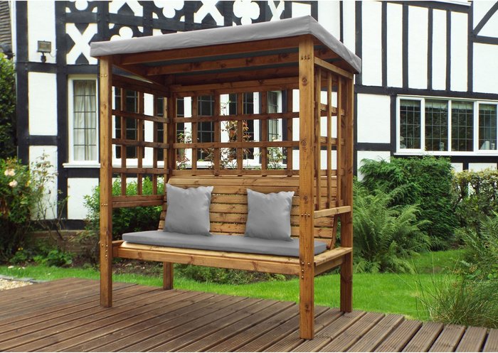 The Range | Charles Taylor Charles Taylor Bramham 3 Seater Arbour - Grey Charles Taylor Charles Taylor Bramham 3 Seater Arbour - Grey