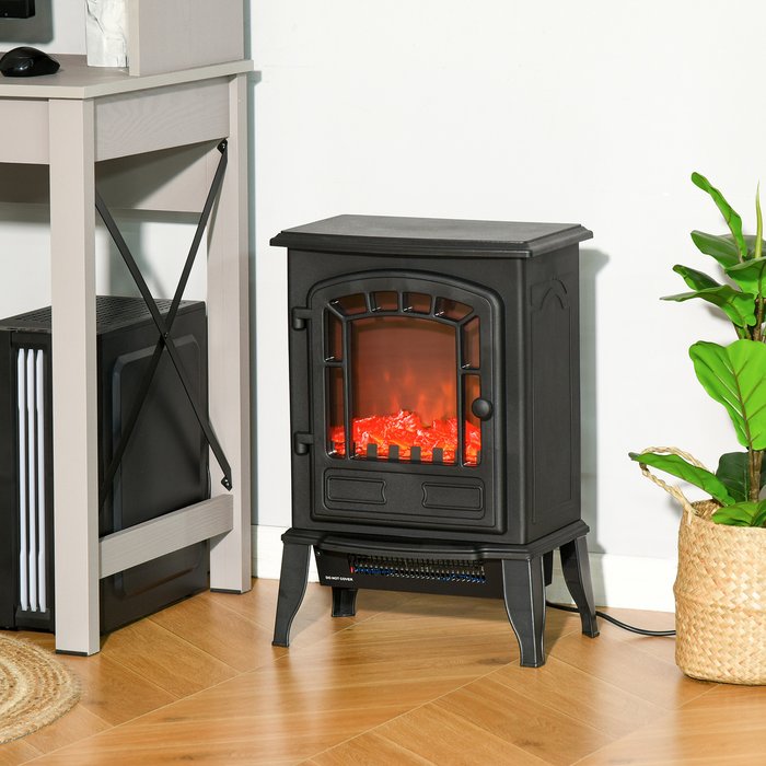 The Range | HOMCOM Freestanding Electric Fireplace Stove - Black HOMCOM Freestanding Electric Fireplace Stove - Black