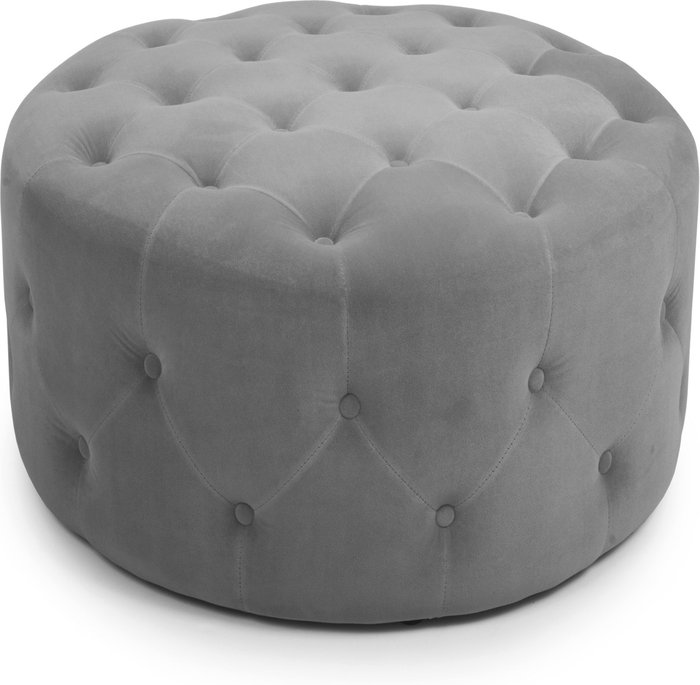 The Range | Shankar Shankar Verona Small Round Brushed Velvet Grey Pouffe Shankar Shankar Verona Small Round Brushed Velvet Grey Pouffe