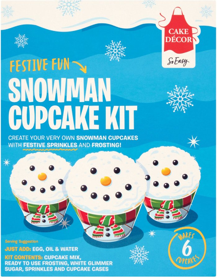 The Range | Cake Décor Cake Decor Snowman Cupcake Kit Cake Décor Cake Decor Snowman Cupcake Kit