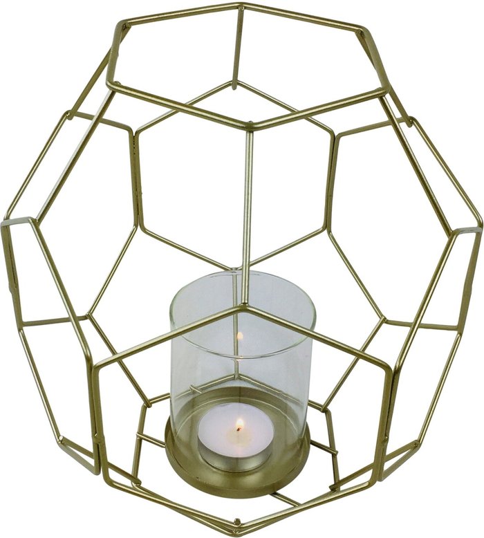 The Range | Inspire Home Dcor Add Glamour to Your Home with Our Gold Geometric Candleholder Collection - Gold Inspire Home Dcor Add Glamour to Your Home with Our Gold Geometric Candleholder Collection - Gold