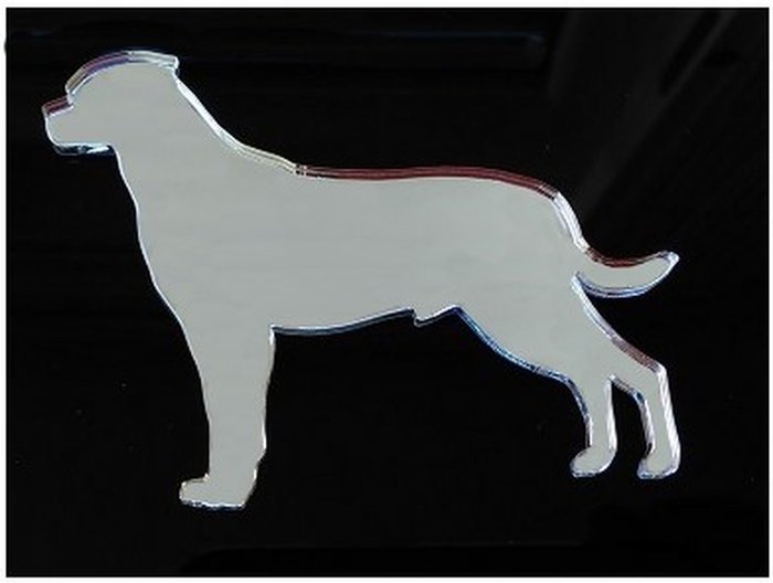 The Range | Pet Mirrors French Bulldog Silver Acrylic Mirror - Silver / 60cm Pet Mirrors French Bulldog Silver Acrylic Mirror - Silver / 60cm