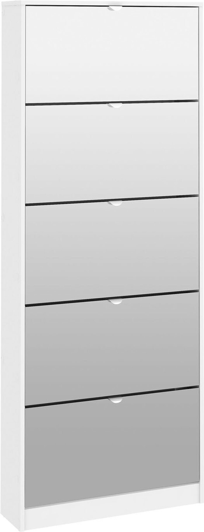 The Range | Shoes Shoes Hallway Storage Cabinet 5 Mirror Tilting Doors In White Shoes Shoes Hallway Storage Cabinet 5 Mirror Tilting Doors In White