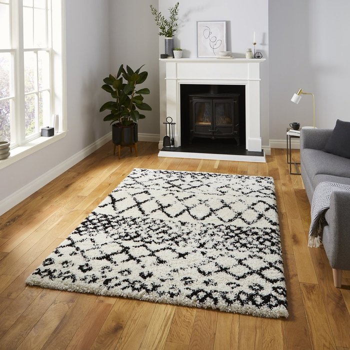 The Range | Scandi Berber - White/Black / 120x170 Scandi Berber - White/Black / 120x170