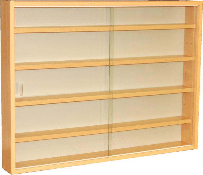 The Range | Techstyle Techstyle Reveal 4 Shelf Glass Wall Collectors Display Cabinet Beech Techstyle Techstyle Reveal 4 Shelf Glass Wall Collectors Display Cabinet Beech