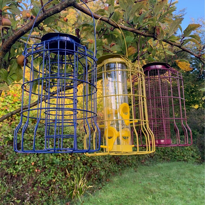 The Range | Selections Hanging Squirrel Proof Nut, Seed and Fat Ball Bird Feeders (Set of 3) - Mixed Selections Hanging Squirrel Proof Nut, Seed and Fat Ball Bird Feeders (Set of 3) - Mixed