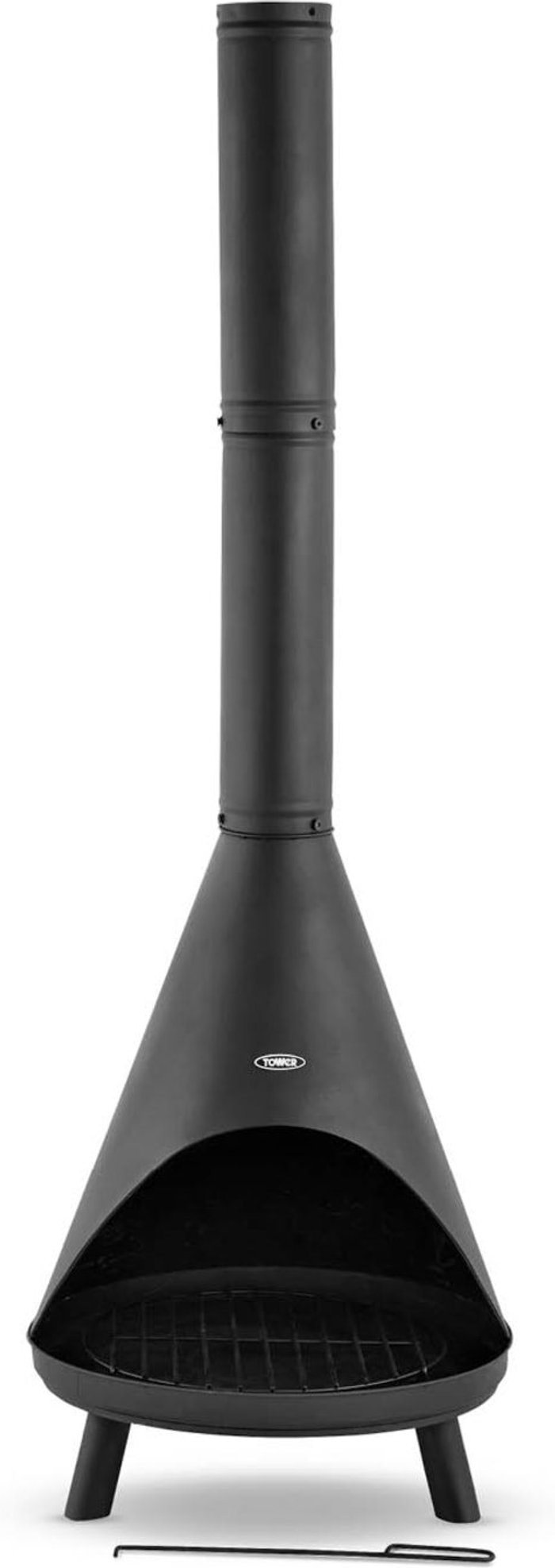 The Range | Tower Tower Comet Chiminea - Black Tower Tower Comet Chiminea - Black