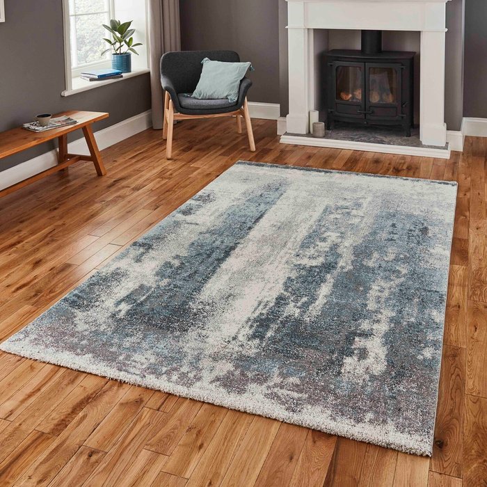 The Range | Think Rugs Brooklyn 8595 Rug Blue Think Rugs Brooklyn 8595 Rug Blue